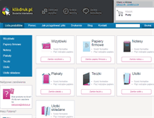 Tablet Screenshot of klikdruk.pl